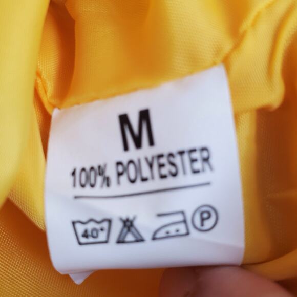 BORN AGAIN | Yellow  | Graphic Hooded WindBreaker Pullover Jacket | Medium - Picture 4 of 6